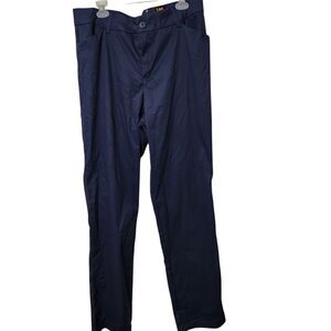 Lee Pants Size 18W Long Blue Imperial Color Wrinkle Free